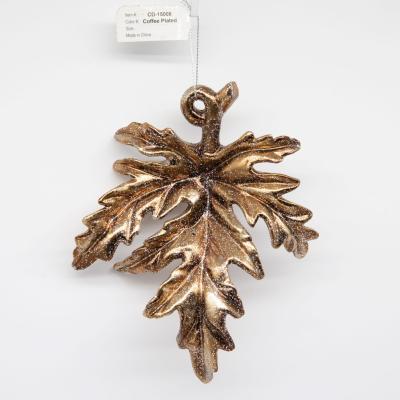 China Brown Durable Fancy Rustic Leaf Floral Christmas Decoration Ornament For Christmas Decoration Supplies for sale