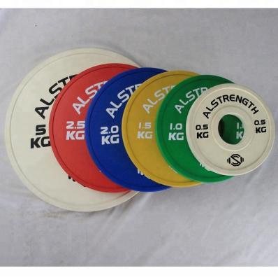 China Durable /Noiseless/Easy Care Rubber Coated Colors Change/Partial Plates Weights For Barble Or Dumbbell for sale