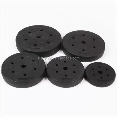 China Commercial Use Plastic Weight Plate With Cement Filled Weighs Cheap Cement Plates for sale