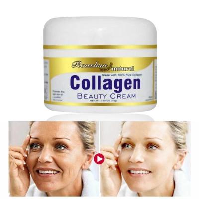 China 80g Natural Dark Circles Collagen Beauty Cream Lifting Firming Face Cream Skin Care Whitening Moisturizing Anti Aging Cream for sale