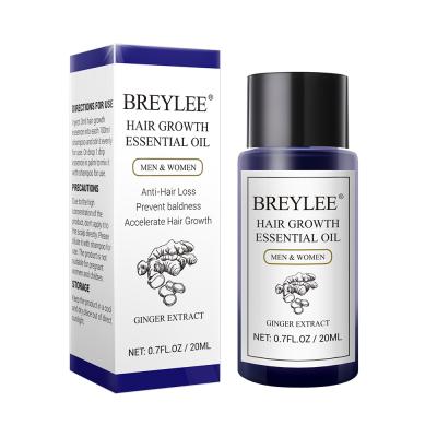 China BREYLEE Hair Loss Prevention Hair Growth Oil 20ml Essential Fast Powerful Hair Products Nourish and Care Hair for sale