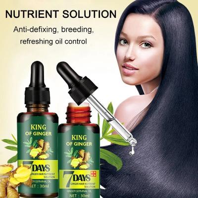 China Hair Growth Fast Effective Hair Care 30ML Ginger Hair Growth Essence Germinal Serum Oil Natural Hair Loss Treatment Growth 7 Days for sale