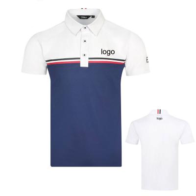 China custom Anti-wrinkle logo printed golf polo t-shirt 180g polyester sublimated custom spider polo shirt for men for sale