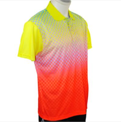 China Custom Made 100% Polyester 180g Fully Sublimation QUICK DRY Polo Shirts For Men for sale