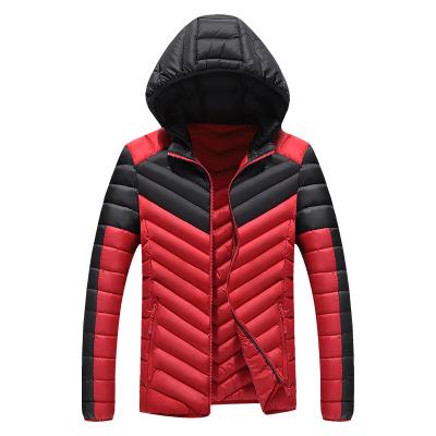 China Custom Quilted Cotton-Padded Anorak Jacket Warm Winter Outdoor Windproof Waterproof Padded Hooded Jacket For Men for sale