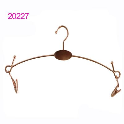 China Anti-Slip Wholesale Luxury Sexy Bikini Lingerie Display Rose Gold Hanger for sale