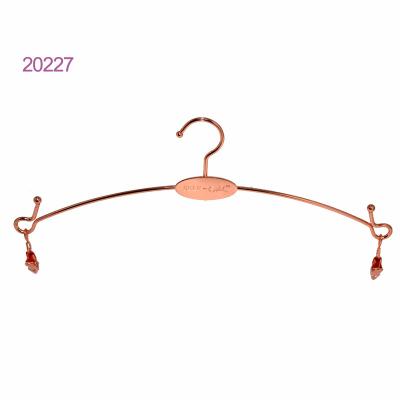 China Anti-slip metal bikini hanger for display metal lingerie hanger for sale