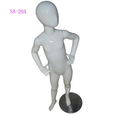 China Glossy White Window Display Children Maternity Mannequin With Egg Head for sale