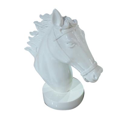 China Gorgeous Display Fiberglass Horse Head Mannequin for sale