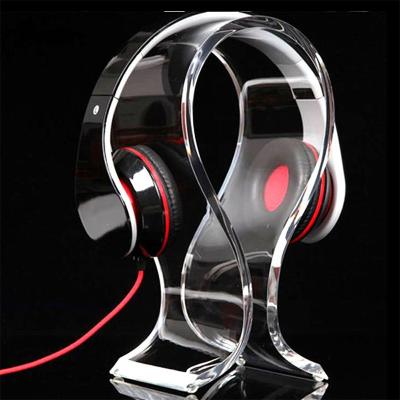 China Sustainable Acrylic Headset Earphone Stand Holder Hanger Holder Display For Earbuds Bracket for sale