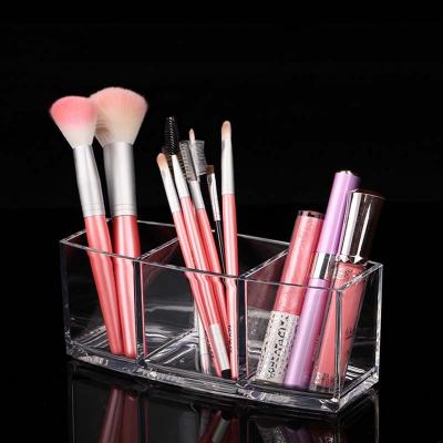 China Viable Acrylic Cosmetic Holder Makeup Brush Organizer and Organizer Makeup Tools Storage Accessory Box for sale