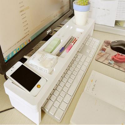 China Modern Phone Keyboard Storage Pen Shelf Organizer Desktop Storage Shelf Desk Organizer for sale