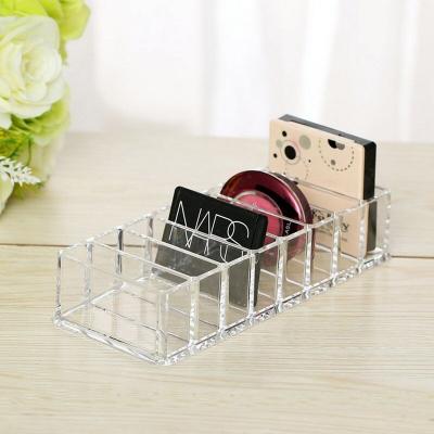 China Organizador Viable Clear Makeup Brush Holder Lipstick Holder Acrylic Cosmetic Makeup Tools Storage Box Case for sale