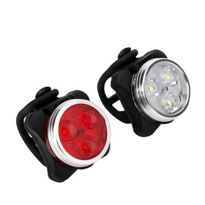 China Bicycle USB Rechargeable Mountain Bike Bicycle Cycle Led Rear Tail Front Head Handle Bar Lights Led Bike Accessories Set Light for sale