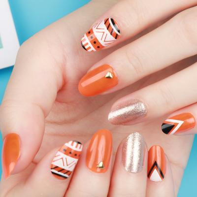 China Custom Packing Artificial Fake Nails Design False Finger False Nails High Quality Acrylic Artificial Nails Press On Nail Tips for sale