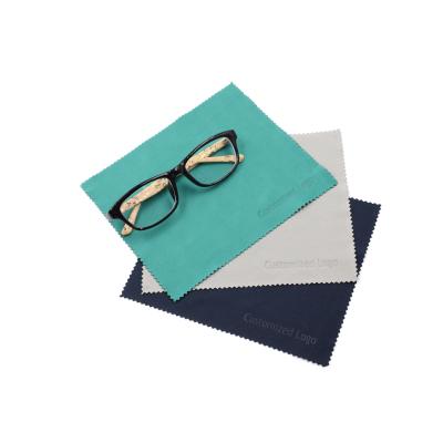 China Sustainable Simple Style Felt Hot Stamping Microfiber Cloth Cleaning Cloth For Glasses Te koop