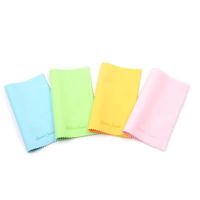 China Viable Factory Direct Light Color Microfiber Camera Lens Cleaning Cloth Set With Zigzag for sale