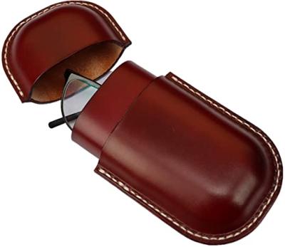 China Fashional Glasses Case High Quality Leather Pocket Portable PU Travel Sunglasses Glasses Case Fashion Glasses Bag For Man for sale