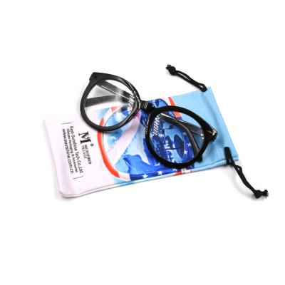 China 3D glass latest version microfiber chamois upper monocle pocket for glasses for sale