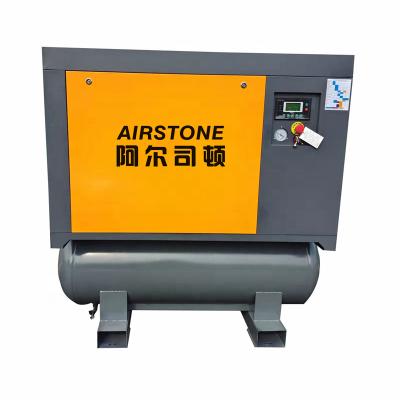 China Lubricated Airstone 11kw 15hp Screw Air Comrepssor With Tank Dryer And Air Compressor For Oxygen Concentrator for sale