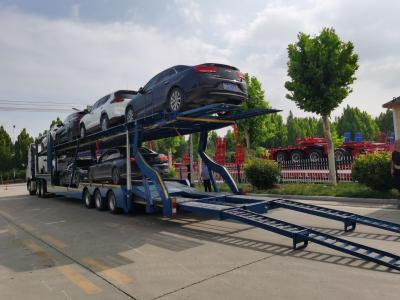 China 2024 BPW 3axles 10 Units Cars Carrier Trailer Auto Transporter Car Carrier Semi Trailer for sale