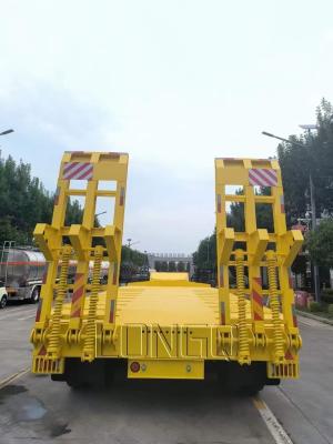 China 3 Axles 60 80 100 Tons Heavy Duty Gooseneck Transport Loader Equipment Low Bed Trailer for sale