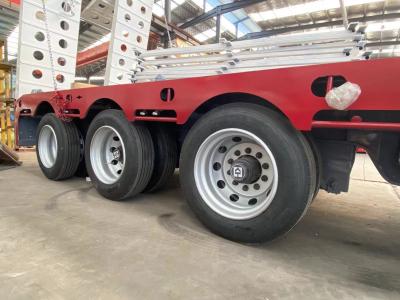 China 3 Axles Hydraulic Detachable Gooseneck Lowbed Low Loader Trailer for Heavy Machinery for sale