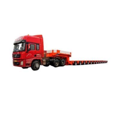 China 24hour Online Service Heavy Mechanical Suspension Lowbed Semi Trailer Steel Trailer for sale