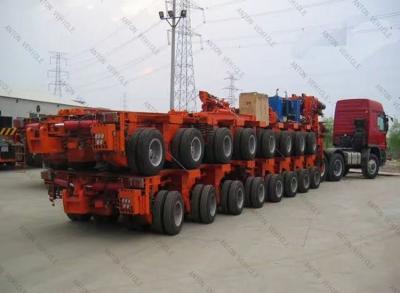 China 51.9t Grade Hydraulic Concave Beam Dual Line Low Bed Semi-Trailer for Heavy Equipment for sale