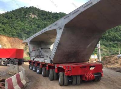 China Jost Kingpin Multi-Rows Hydraulic Modular Semi Trailer for 200 Tons Heavy Machine Transport for sale