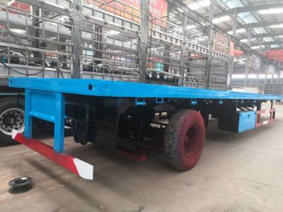 China 3 Axles Flatbed Container Truck Trailers 20FT 40FT Container Transport Trailer for Your for sale