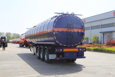 China Aluminum Alloy Large Capacity Fuel Tank Semi Trailer with ABS Anti-lock Braking System for sale