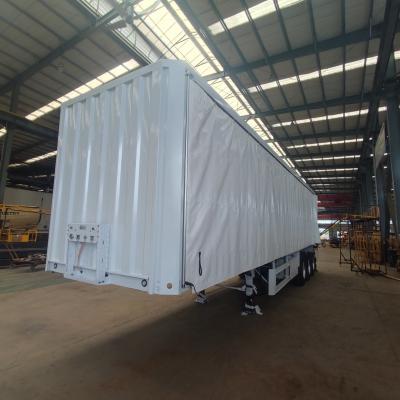 China 1840mm Tread Affordable Cargo Transport Semi-Trailer Side Curtain Cargo Truck Trailer for sale