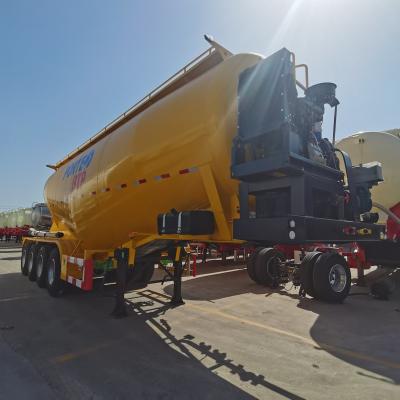 China 50t-70t Load Capacity 3 Axle Bulk Dry Cement Transport Powder Material Tanker Semi Trailer for sale