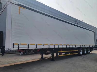 China Waterproof Curtain Side Tarpaulin Semi Trailer 13000X2500X2100MM Not Self-dumping for sale