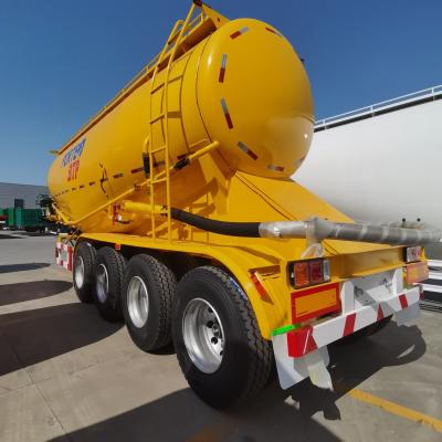 China ABS Anti-lock Braking System 4 Alxe 42 Cbm Dry Bulk Cement Tanker Transport Semi-Trailer for sale