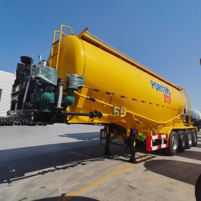 China Jost Kingpin Flour/Powder Material Transport Tank/Tanker Heavy Duty Truck Semi Trailer for sale