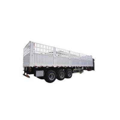 China Heavy Duty 2/3/4 Axles Stake Fence Cargo Semi Truck Trailer with Jost E100 Landing Gear for sale