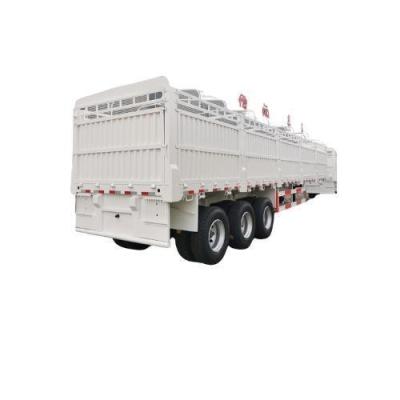 China High Capacity 3/4 Axle Semi Trailer for Heavy Cargo Fence Tanker Container Transport for sale