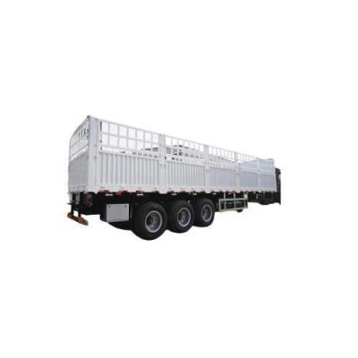 China 24hours Online-Service Heavy Cargo Fence Side Wall Container Flatbed Transport Truck Semi Trailer for sale