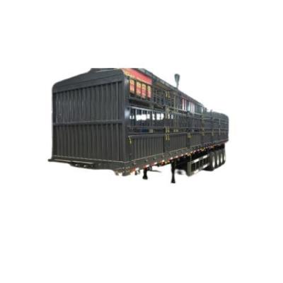 China 3 Axles 40FT 40ton 50ton Side Wall Fence Cargo Semi Truck Trailer with Customized Size for sale