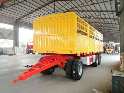 China Small Farm Draw Bar Trailer Fence Semi Trailer with 2/3 Axle Number Heavy Duty Grade for sale