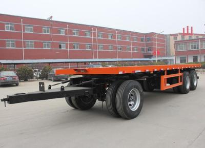 China Fuwa/BPW Axle 3 Axle 60tons Low Bed Lowbed Full Semi Trailer for 24hour Online Service for sale