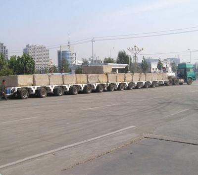 China 1310mm Wheel Base 200 Ton Modular Hydraulic Axle Trailer for Heavy Equipment Transport for sale