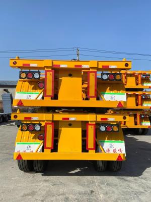 China 50t Skeleton 40 45 FT Skeletal Shipping Container Semi Truck Trailer for Fuwa/BPW Axle for sale