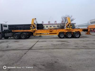 China 6.5t Grade Anton Vehicle 3 Axles 40 Ton Skeleton Semi-Trailer for Flexible and Loading for sale