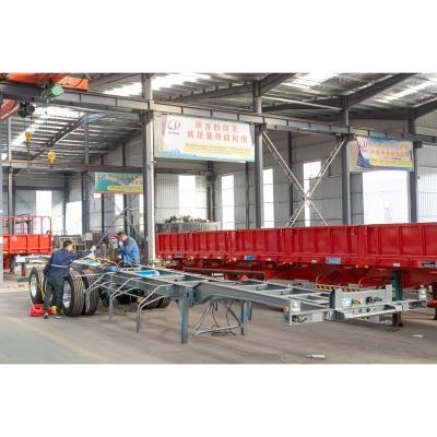 China Multi Funtion Container Trailer 6.5t Grade Container Skeleton Truck Semi-Trailer for sale