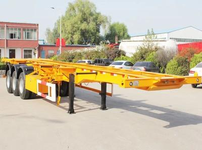 China 30t-50t Load Capacity Flatbed Skeleton Semi Trailer for Customization Requirements for sale