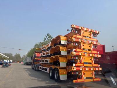 China European Standard 3/4 Axle Skeleton Semi Truck Trailer and Load Capacity 30t-50t for sale