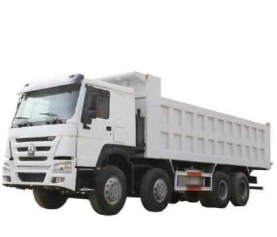 China 60 Cubic Used HOWO Dump Truck LHD/RHD 8X4 Diesel Euro2 Transport Tipper Truck with 1 for sale